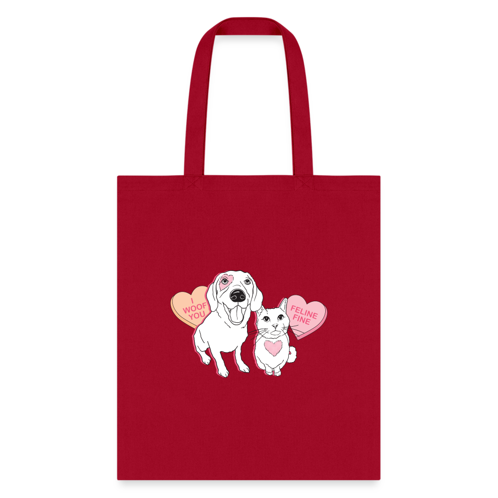
                  
                    Valentine Hearts Tote Bag - red
                  
                