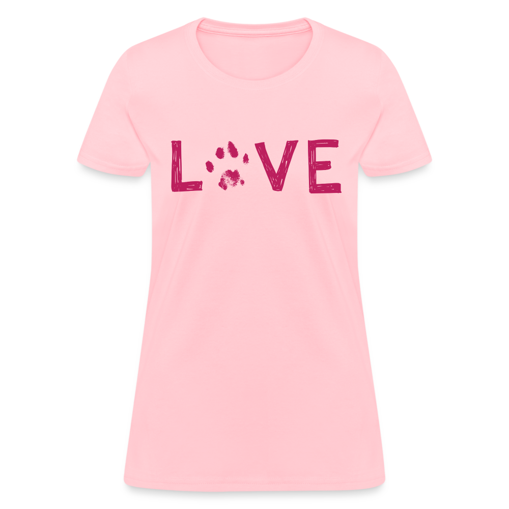
                  
                    Love Pawprint Contoured T-Shirt - pink
                  
                