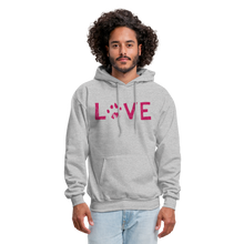Load image into Gallery viewer, Love Pawprint Classic Hoodie - heather gray