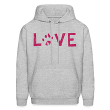 Load image into Gallery viewer, Love Pawprint Classic Hoodie - heather gray