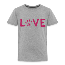 Load image into Gallery viewer, Love Pawprint Toddler Premium T-Shirt - heather gray