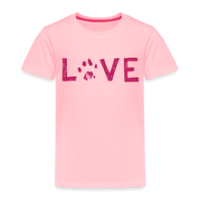 Load image into Gallery viewer, Love Pawprint Toddler Premium T-Shirt - pink