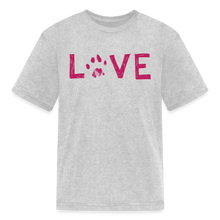 Load image into Gallery viewer, Love Pawprint Kids&#39; T-Shirt - heather gray