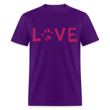 Load image into Gallery viewer, Love Pawprint Classic T-Shirt - purple