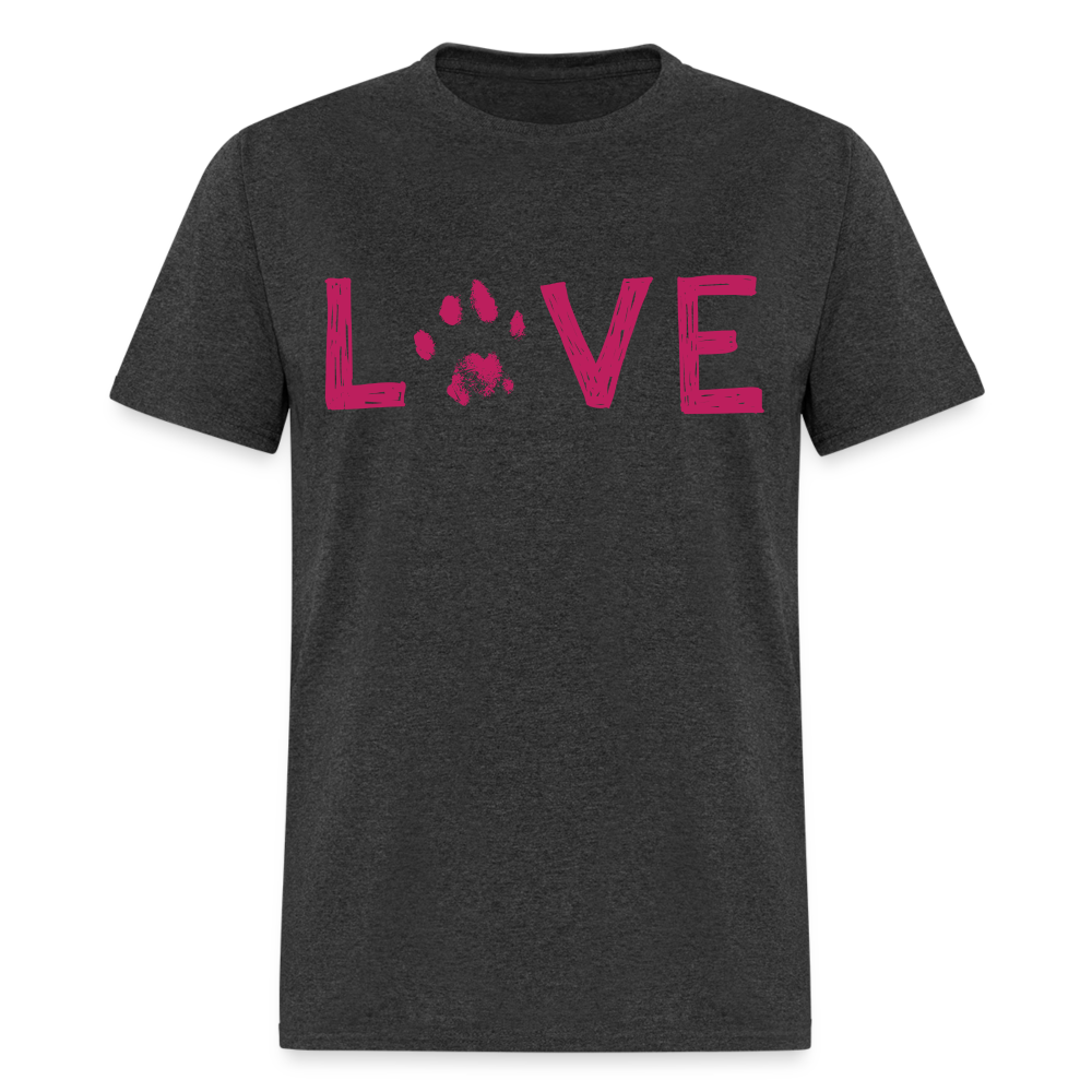 
                  
                    Love Pawprint Classic T-Shirt - heather black
                  
                