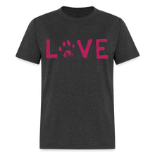 Load image into Gallery viewer, Love Pawprint Classic T-Shirt - heather black