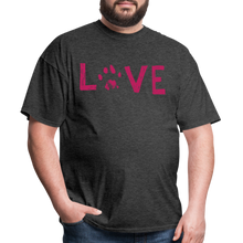 Load image into Gallery viewer, Love Pawprint Classic T-Shirt - heather black