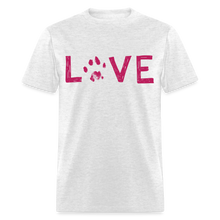 Load image into Gallery viewer, Love Pawprint Classic T-Shirt - light heather gray
