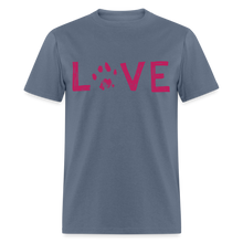 Load image into Gallery viewer, Love Pawprint Classic T-Shirt - denim