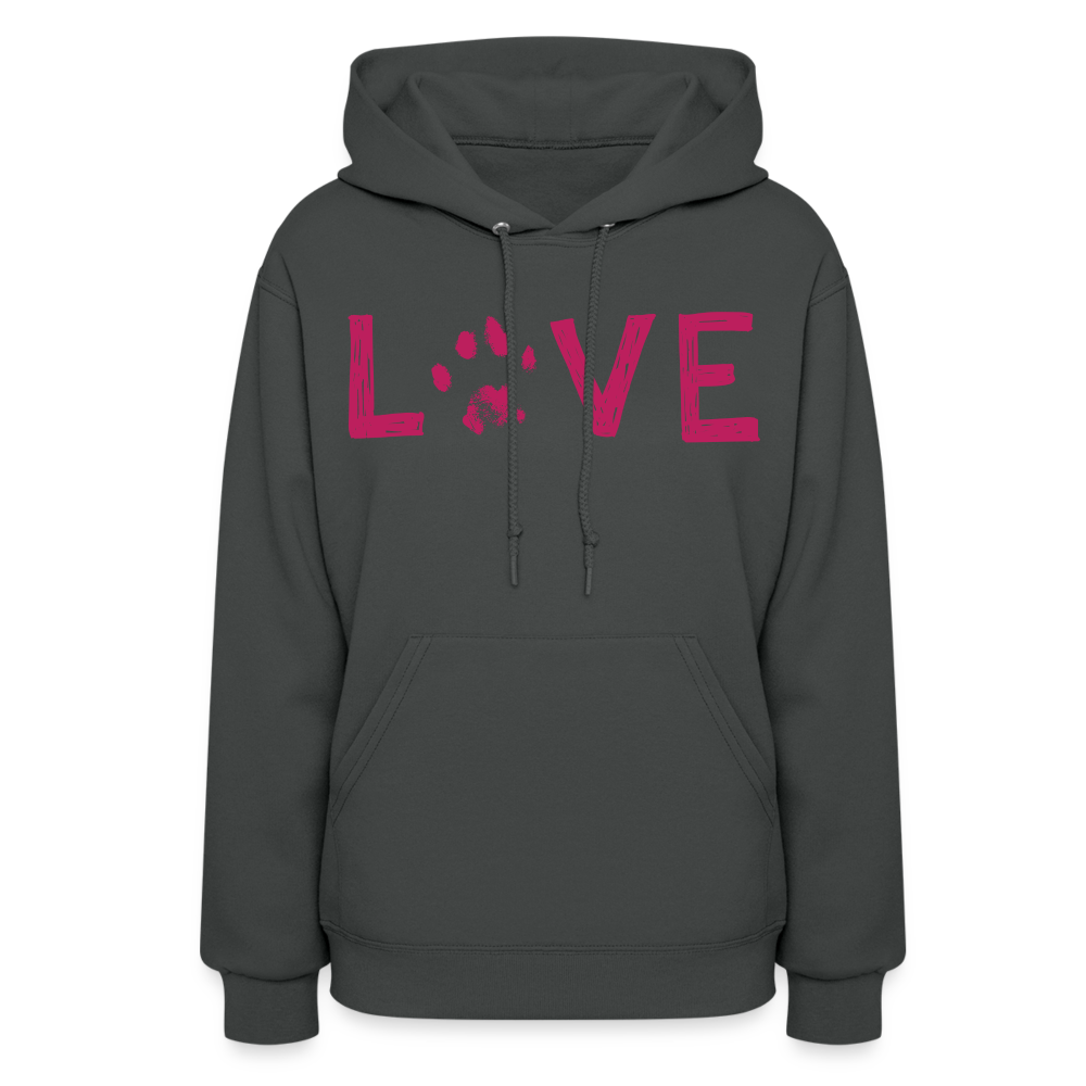 
                  
                    Love Pawprint Contoured Hoodie - asphalt
                  
                