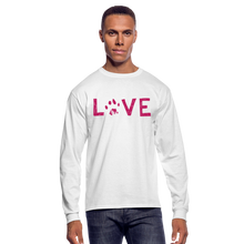 Load image into Gallery viewer, Love Pawprint Classic Long Sleeve T-Shirt - white