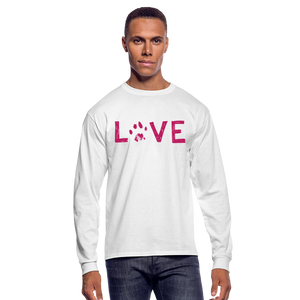 Love Pawprint Classic Long Sleeve T-Shirt - white