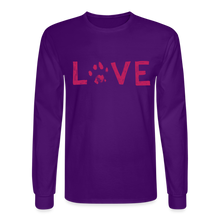 Load image into Gallery viewer, Love Pawprint Classic Long Sleeve T-Shirt - purple
