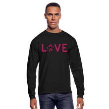 Load image into Gallery viewer, Love Pawprint Classic Long Sleeve T-Shirt - black