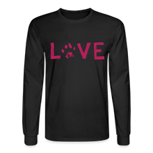 Load image into Gallery viewer, Love Pawprint Classic Long Sleeve T-Shirt - black