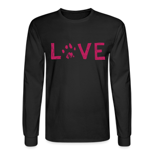 Love Pawprint Classic Long Sleeve T-Shirt - black