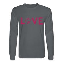 Load image into Gallery viewer, Love Pawprint Classic Long Sleeve T-Shirt - charcoal
