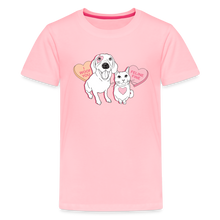 Load image into Gallery viewer, Valentine Hearts Kids&#39; Premium T-Shirt - pink