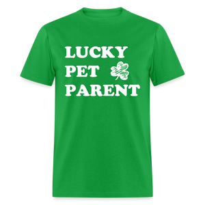 Lucky Pet Parent Classic T-Shirt - bright green