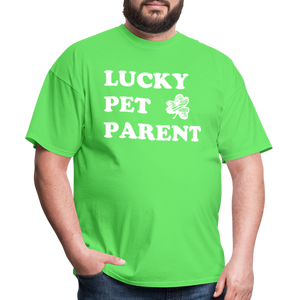 Lucky Pet Parent Classic T-Shirt - kiwi