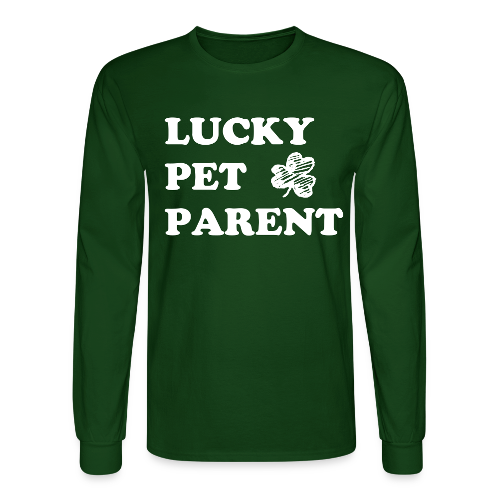 
                  
                    Lucky Pet Parent Long Sleeve T-Shirt - forest green
                  
                