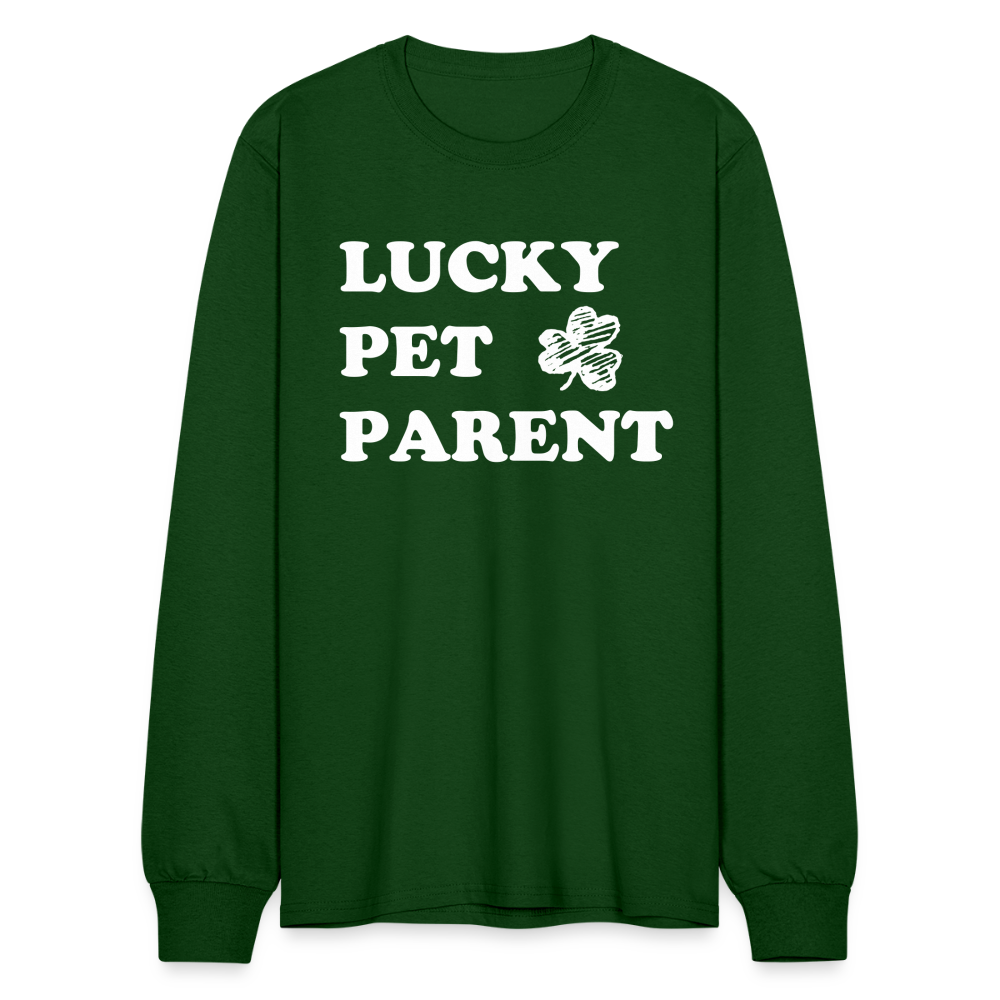
                  
                    Lucky Pet Parent Long Sleeve T-Shirt - forest green
                  
                