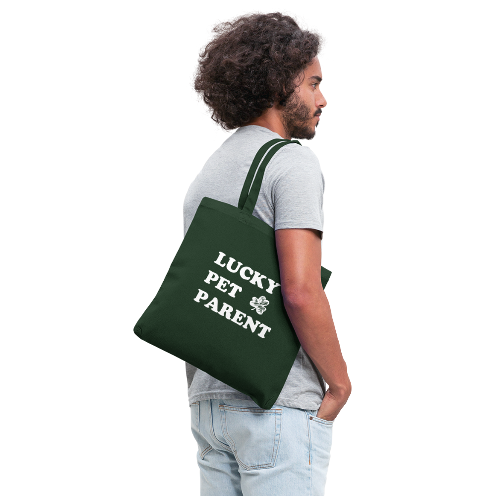 Lucky Pet Parent Tote Bag - forest green