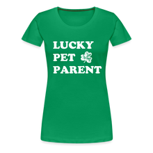 Load image into Gallery viewer, Lucky Pet Parent Contoured Premium T-Shirt - kelly green