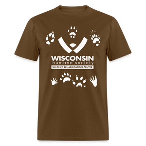 Wildlife Pawprints Classic T-Shirt - brown