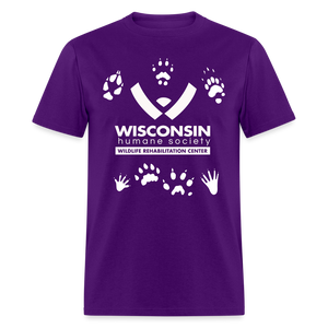 Wildlife Pawprints Classic T-Shirt - purple