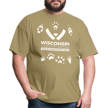 Load image into Gallery viewer, Wildlife Pawprints Classic T-Shirt - khaki