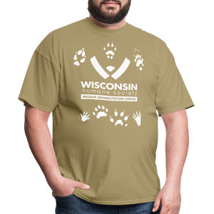 Wildlife Pawprints Classic T-Shirt - khaki