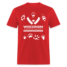 Load image into Gallery viewer, Wildlife Pawprints Classic T-Shirt - red