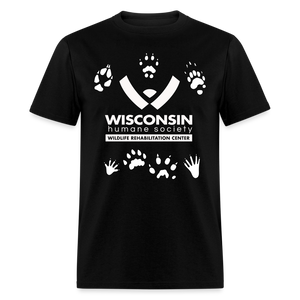 Wildlife Pawprints Classic T-Shirt - black