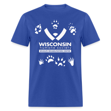 Load image into Gallery viewer, Wildlife Pawprints Classic T-Shirt - royal blue
