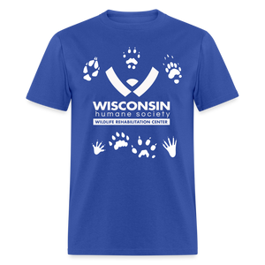 Wildlife Pawprints Classic T-Shirt - royal blue