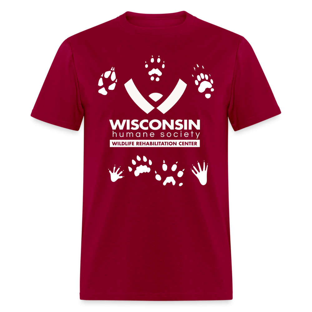 
                  
                    Wildlife Pawprints Classic T-Shirt - dark red
                  
                