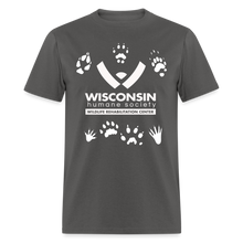 Load image into Gallery viewer, Wildlife Pawprints Classic T-Shirt - charcoal