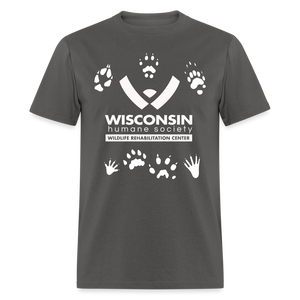 Wildlife Pawprints Classic T-Shirt - charcoal