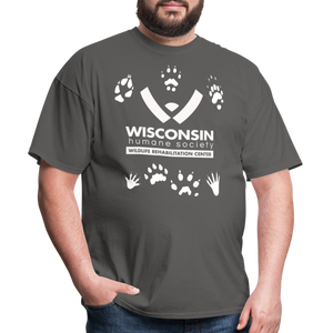 Wildlife Pawprints Classic T-Shirt - charcoal