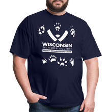 Load image into Gallery viewer, Wildlife Pawprints Classic T-Shirt - navy