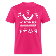 Load image into Gallery viewer, Wildlife Pawprints Classic T-Shirt - fuchsia