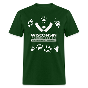 Wildlife Pawprints Classic T-Shirt - forest green