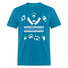Load image into Gallery viewer, Wildlife Pawprints Classic T-Shirt - turquoise