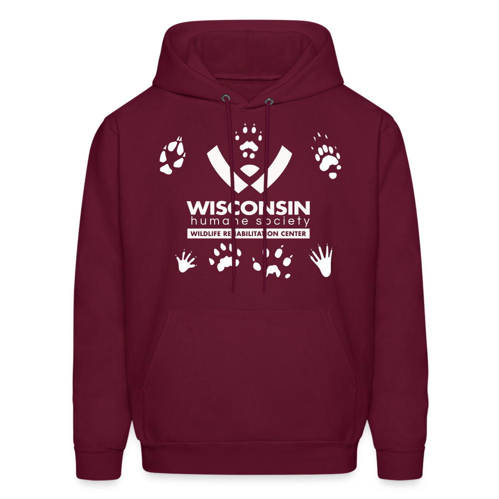 
                  
                    Wildlife Pawprints Classic Hoodie - burgundy
                  
                