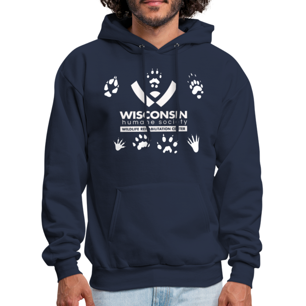 
                  
                    Wildlife Pawprints Classic Hoodie - navy
                  
                