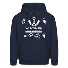 Load image into Gallery viewer, Wildlife Pawprints Classic Hoodie - navy