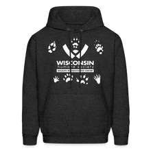Load image into Gallery viewer, Wildlife Pawprints Classic Hoodie - charcoal grey
