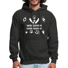 Load image into Gallery viewer, Wildlife Pawprints Classic Hoodie - charcoal grey