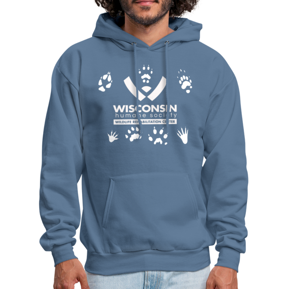 
                  
                    Wildlife Pawprints Classic Hoodie - denim blue
                  
                